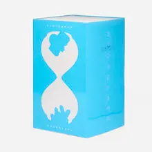 Daniel Arsham, Hourglass II (Blue), 2018, glass, sand, cast resin