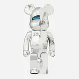 Daniel Arsham X Hajime Sorayama, Be@rbrick 1000% (Silver), 2019, painted cast vinyl