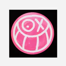 André, Pink Mr. A on Black Background, 2012, offset lithograph in colors