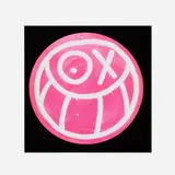 André, Pink Mr. A on Black Background, 2012, offset lithograph in colors