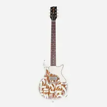 Defer, Custom Thunders guitar, 2025, airbrush and acrylic on electric guitar