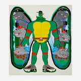 Matija Bobičić, Middle Age Mutant III, 2021, acrylic and marker on canvas