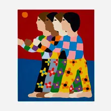 James Ulmer, Sunrise, 2021, flashe on canvas