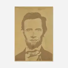 Ron English, Abraham Obama (Soft Gold), 2008, screenprint and diamond dust on matte gold Mylar