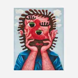 Robert Pokorny, Doobie Brother (2), 2021, acrylic on linen laid to panel