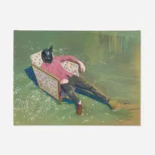Murmure, Slack, 2021, oil and graphite on canvas