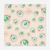 Jellyfish Eyes Cream by Takashi Murakami, 2001, offset lithograph in colors, sold Dec 2025