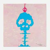 Time Bokan - Camouflage Pink by Takashi Murakami, 2009, offset lithograph in colors, sold Dec 2025