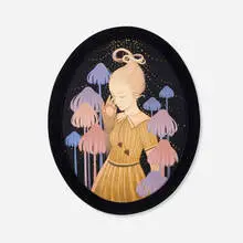 Don't Cry by Amy Sol, acrylic on panel, sold Oct 2025