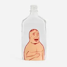 Barry McGee, Untitled, c. 2005, acrylic on glass