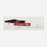 Brett Amory, Waiting #60 (triptych), 2010, oil on panel in three parts