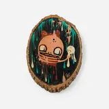 Camille Rose Garcia, Eggbert, 2003, acrylic and glitter on panel