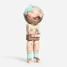 David Choe, Untitled, acrylic on wood