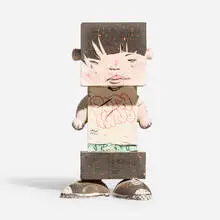 David Choe, Sofa King, acrylic on wood