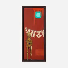 Doze Green, Santo, acrylic on canvas