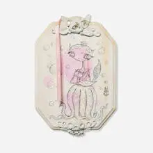 Elizabeth McGrath, Selma Squid and Rudolph, mixed media, graphite and acrylic on wood