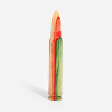 Haroshi, Skate Bullet, 2013, layered recycled skateboard wood
