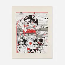 How & Nosm, Untitled, 2010, ink, graphite, marker on paper