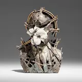 László Fekete, Miniking I, 1993, porcelain, stoneware