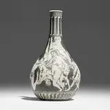 Edward Eberle, Unsealed Bottle, 1992, porcelain, terra sigillata and sgrafitto decoration