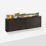 Bennett Bean, Four-part Wing on Cabinet, 2003, painted oak, powdered graphite, pit-fired, painted, and gilt earthenware