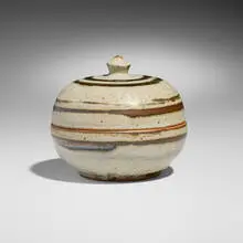 Warren Mackenzie, Lidded jar, 1993, glazed stoneware