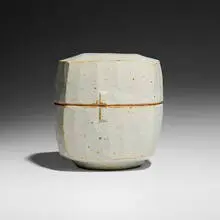 Warren Mackenzie, Gray Button Box, c. 2000, glazed stoneware