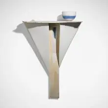 Paula Winokur, Table with Bowl: Series II, 1987, porcelain