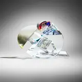 Latchezar Boyadjiev, In Endless Orbit, 1993, cast, cut, laminated, and polished glass