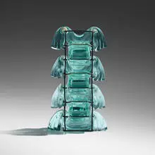 Sydney Cash, Ice Pagoda, 1994, slumped glass, metal