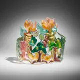 Ginny Ruffner, Beauty Landscape vs. Architecture Dance, 1990, lampworked and painted glass