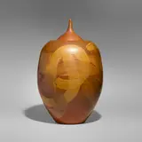 Val Cushing, Large lidded vessel, c. 1990, glazed stoneware
