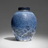 Albert Montserrat, Jar - 04, 2016, oil spot-glazed porcelain