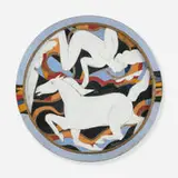Rudy Autio, Monumental charger with nude and horse, 2006, glazed stoneware