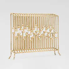 Douglas Ihlenfeld, Luminous Screen, 2025, brass-coated steel, lacquer