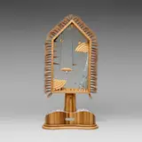 Tommy Simpson, Giotto, c. 1991, various woods, aluminum, metal, Plexiglas