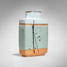 Vase by Albert Green, glazed stoneware, sold Apr 2026