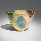 Beatrice Wood, Flaring bowl, c. 1980, lustre-glazed earthenware