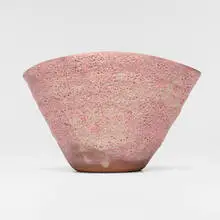 Folded vase by Beatrice Wood, c. 1980, volcanic-glazed earthenware, sold Apr 2026