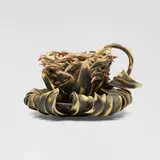 Kathleen Royster Lamb, Thorns cup and saucer, c. 1995, glazed porcelain