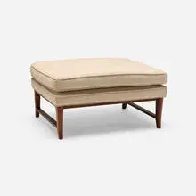 Edward Wormley, Bench, model 5765, c. 1957, upholstery, walnut