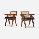 Pierre Jeanneret, Office chairs from Chandigarh, pair