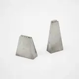 Paul Evans, Salt and pepper shakers, pair, c. 1955, pewter