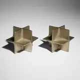 Carl Auböck III, Bookends model 5403, pair, c. 1975, nickel-plated iron
