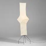 Isamu Noguchi, Akari light sculpture, model UF4-L5, washi paper, enameled steel