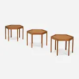 Hans C. Andersen, Occasional tables, set of three, c. 1965, teak