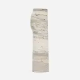 Christophe Delcourt, BOS vase, 2014, travertine, brass