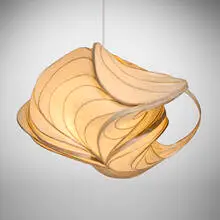 William Leslie, Hanging light sculpture, 2006, laminated paper, wood, enameled steel