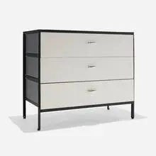 Steelframe cabinet, model 4012 by George Nelson & Associates, lacquered wood, enameled steel. aluminum, laminate, sold May 2026