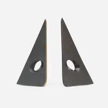 Carl Auböck, Bookends model 4100, pair, patinated brass